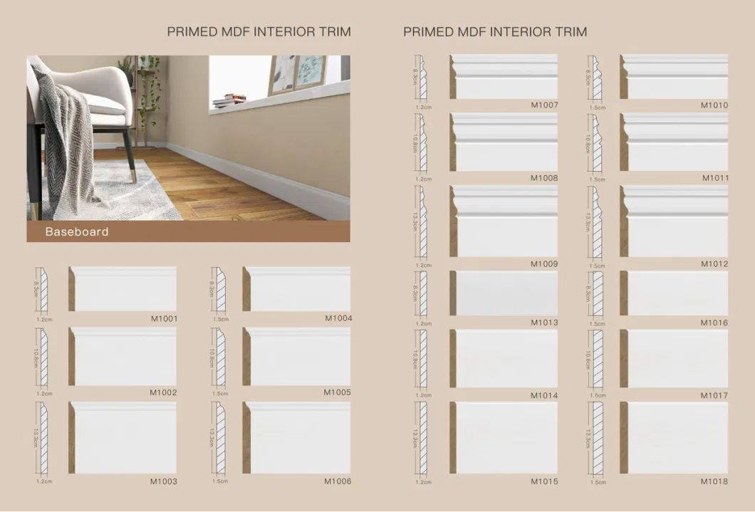 MDF / Wood Primed Pine Wood Mouldings