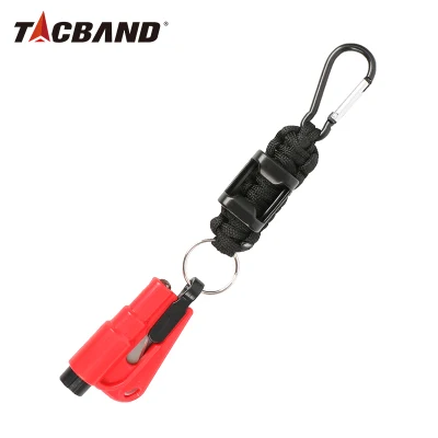 Tacband мульти брелок оконный выключатель резак для ремней безопасности карабин консервный нож инструмент для выживания